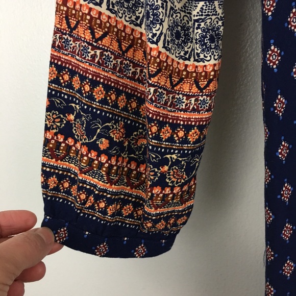 Time and Tru Boho Peasant Paisley Print Dress S - Picture 6 of 16